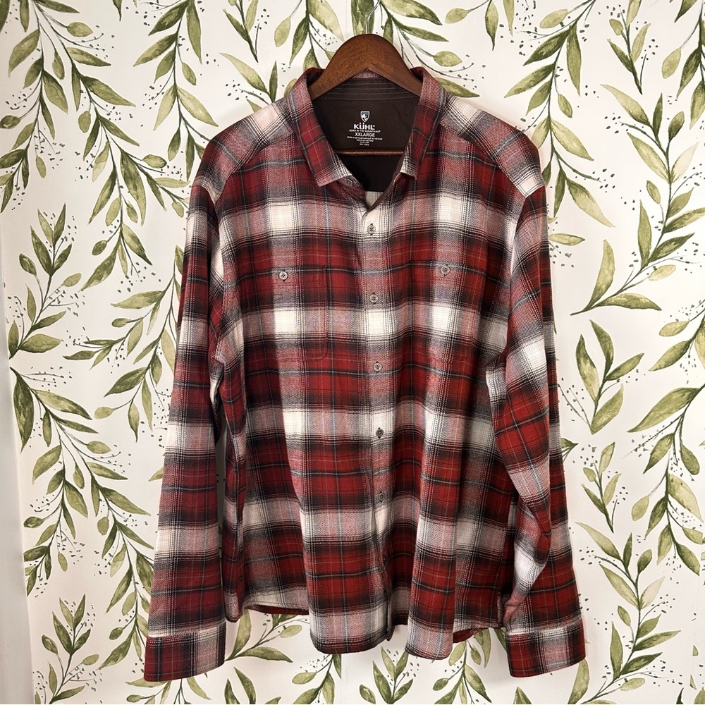 SOLD Kuhl Law Flannel Button Down. XXL. Red/White Plaid. - Picture 2 of 11
